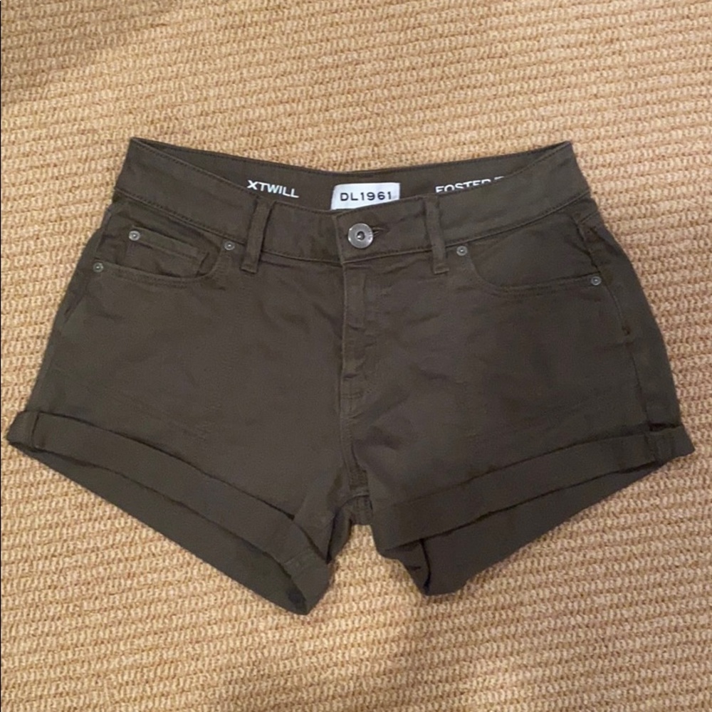 DL1961 khaki brown shorts roll up nwt twill foster